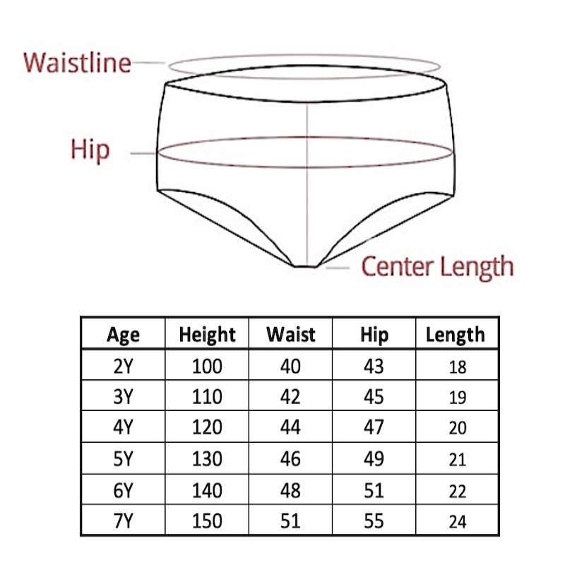 Girls Soft Cotton Pack of 6 Toddler Kids Cool Breathable underwear Briefs Set 1